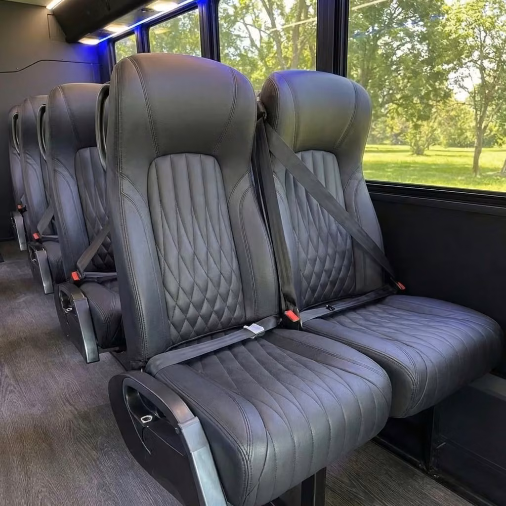 carmel 20 passenger minibus high back seats