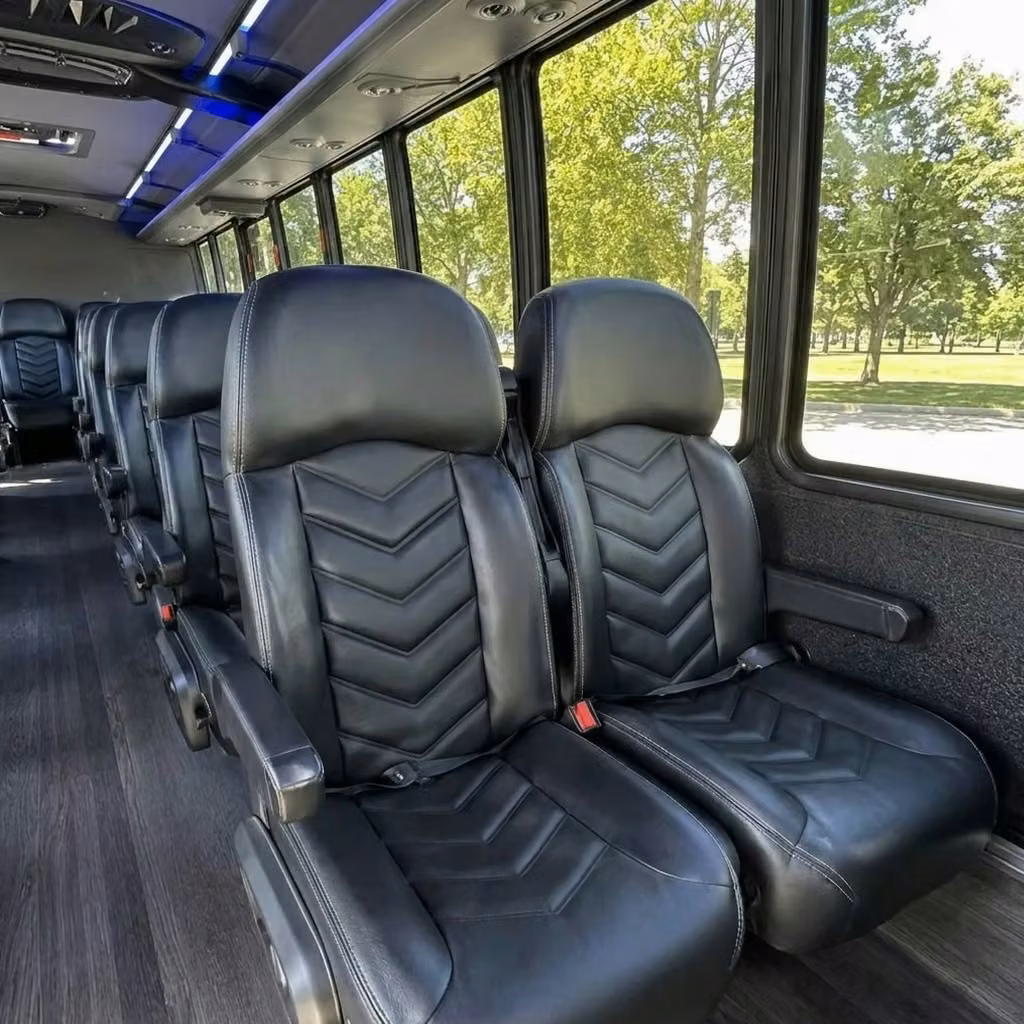 carmel 28 passenger minibus seating