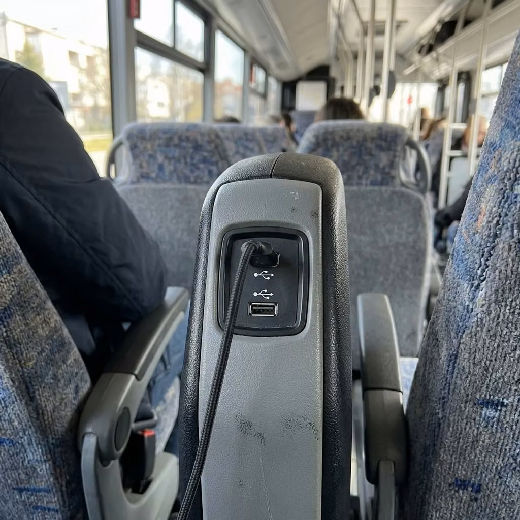 carmel 28 passenger minibus usb charging