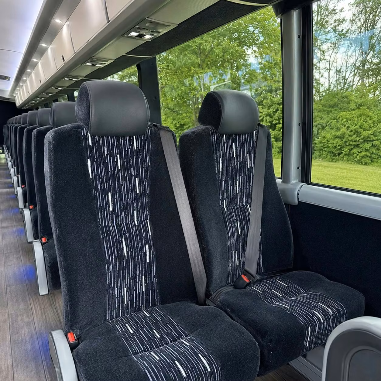 carmel charter bus interior 3