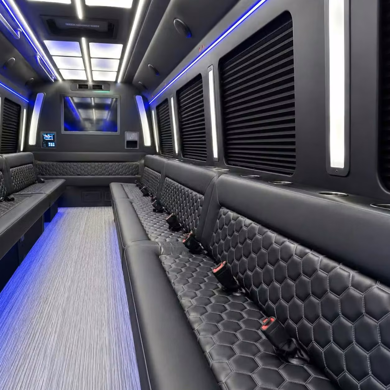 carmel party bus party lighting