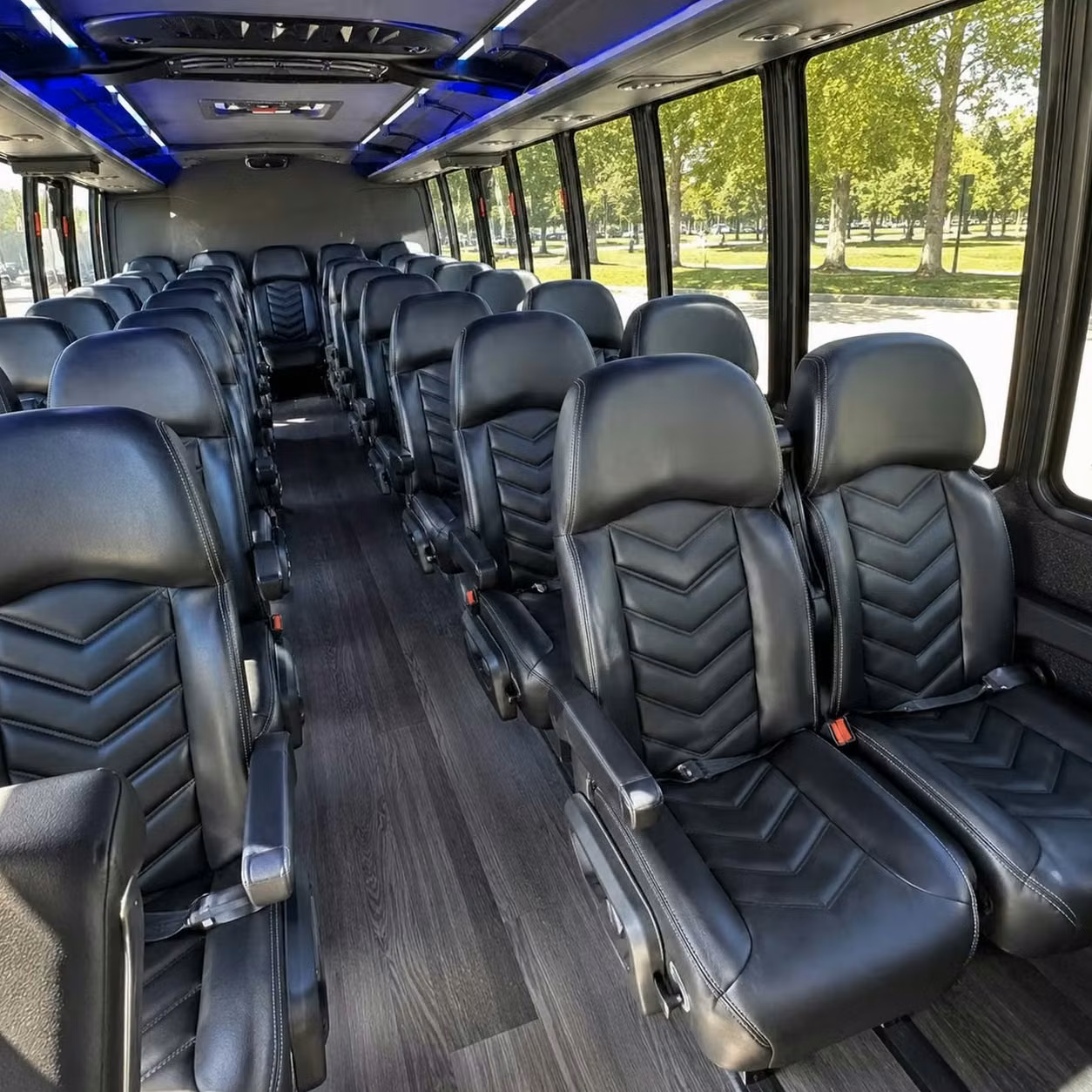 28 passenger minibus inside