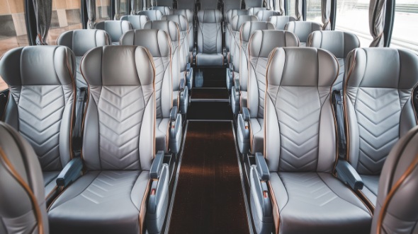 50 passenger charter bus interior fishers