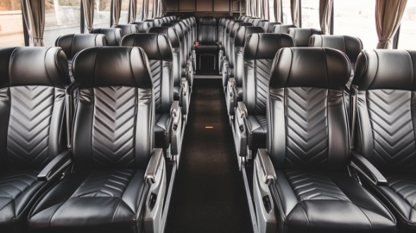 55 passenger charter bus inside kokomo