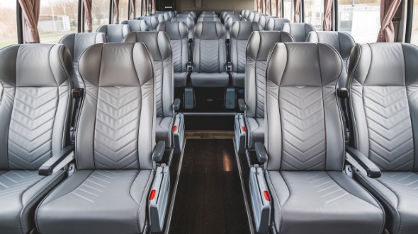 56 passenger charter bus interior fishers