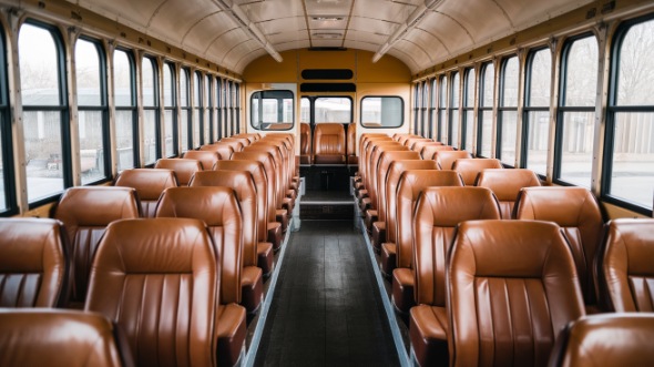 carmel school bus rental inside