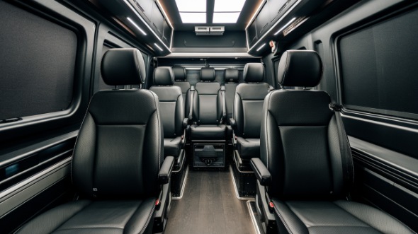 carmel sprinter van with driver interior